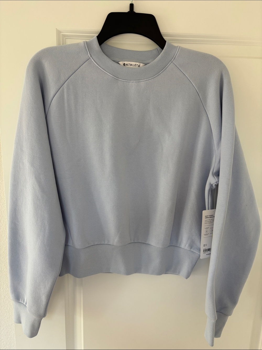 NWT-Athleta Iris Fleece Cropped Sweatshirt-XXS